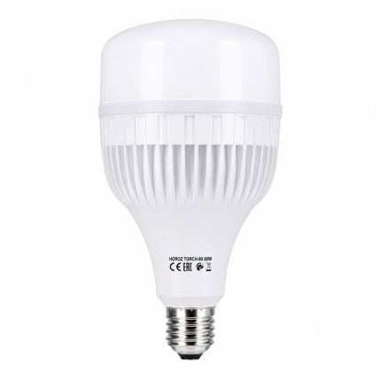 Bec LED industrial E27 80W Torch-80, 8300 lm, lumină alb rece 6400K, corp din aluminiu și policarbonat