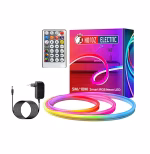 Kit Complet Bandă LED Digitală Neon Flex RGB, 10m, 24V, cu Telecomandă și Sincronizare Audio (Efect Fuga de Culori) - imagine 2