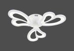 Lustră LED cu Telecomandă 48W, Design Floral Minimalist cu 3 Petale, Diametru 40cm, Lumină Reglabilă, Alb Mat - imagine 2