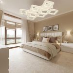 Lustra led living mare 280w 8 module patrate albe margini cromate oglinda telecomanda electrogalex