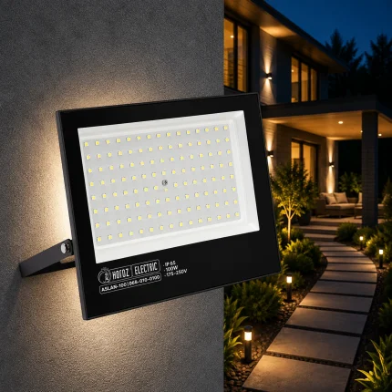 Proiector LED ASLAN 100W negru, 11.000 lm, lumină rece 6400K, IP65