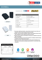 Sonerie Wireless ROLLAND-D, 36 Melodii, Rază 100m, 80dB, Alimentare 3xAA, Antracit Mat - imagine 3