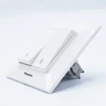 Întrerupător Dublu Cap-Scară Panasonic Arkedia Slim, 10AX, Alb, Material ABS, Ramă Inclusă - imagine 2