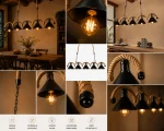 Lustră tip Pendul 5 Surse Rustic-Industrial E27, L132 cm - imagine 2