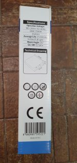 Specificațiile tehnice imprimate pe ambalajul plafonierei LED CARLA 36 W