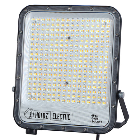 Proiector LED 200W PALLAS Horoz Electric 26000 lumeni protectie IP65 temperatura culoare selectabila 3CCT carcasa aluminiu negru