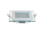 Spot LED incastrat patrat 6W model Maria lumina neutra 4200K rama alba