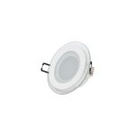 Spot LED Încastrat Rotund 6W, Model CLARA, Lumină Neutră 4200K, 480lm, Rama Alba, Aluminiu - imagine 2