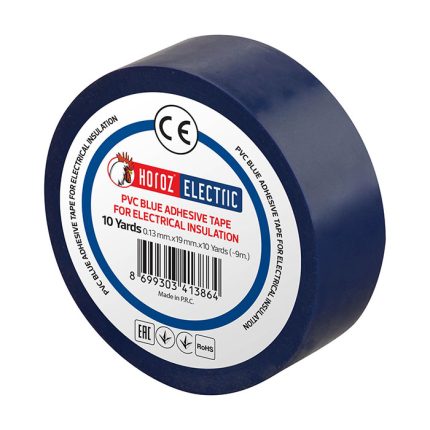 Bandă izolatoare albastră din PVC cu lungime de 10m pentru identificarea și izolarea firelor electrice