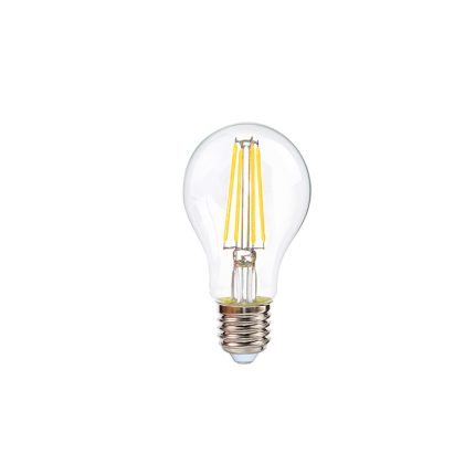 Bec LED filament E27 6w tip globe transparent cu lumina neutra
