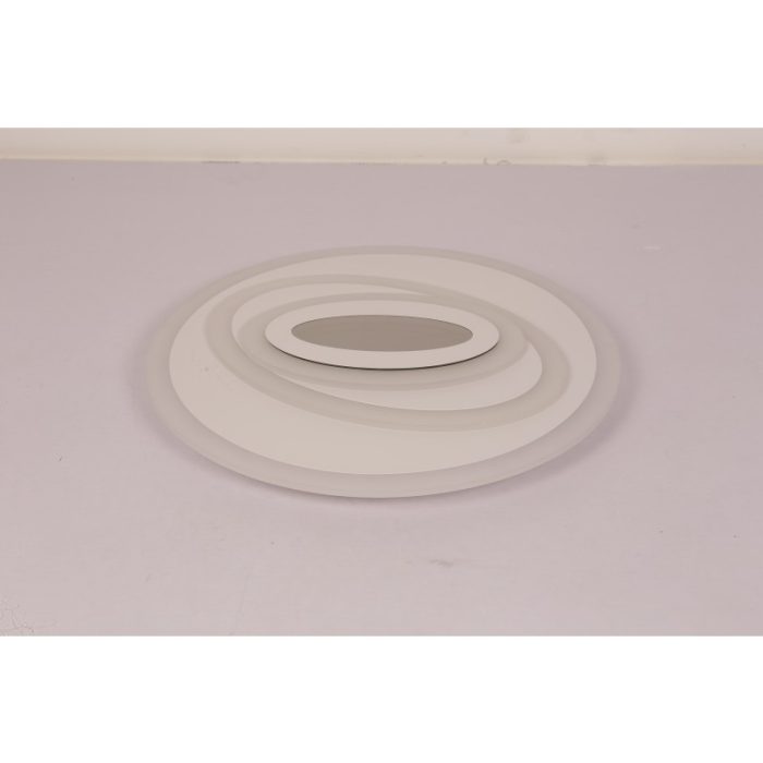 Plafonieră LED Cercuri 64W cu Telecomandă, Dimabilă, Efect 3D, 50 cm - imagine 2