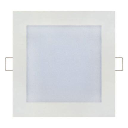 Spot LED încastrat pătrat 9W slim alb lumină rece 6400K carcasă aluminiu