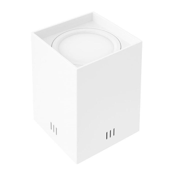 Spot Aplicat Cub LED 10W XL, 700 lm, Alb Natural 4200K, Alb, Sandra SQ-10 XL - imagine 3