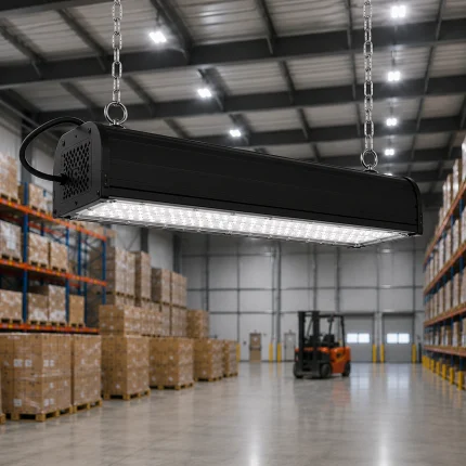 Corp LED Industrial High Bay Liniar ZEUGMA-50 50W 4650 lm IP65 pentru ateliere, garaje și depozite mici