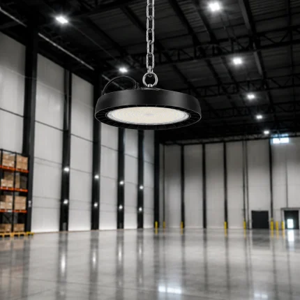 Corp LED Industrial High Bay UFO AGORA-100 100W 13000 lm IP65 pentru hale industriale, ateliere și depozite