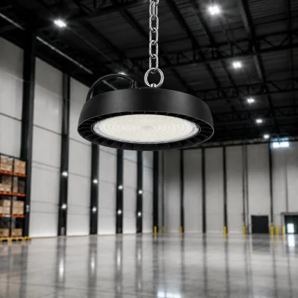 Corp LED Industrial High Bay UFO AGORA-150 150W 19500 lm IP65 pentru hale industriale și depozite