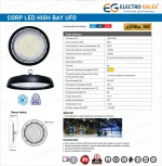 Corp LED Industrial High Bay UFO 300W, 39000 lm, IP65, 6400K, Suspendat, AGORA-300 - imagine 2