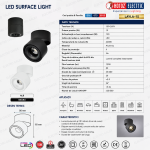 Fișă tehnică spot LED aplicat Horoz LAYLA 15W, 1200 lm, 4200K, dimensiuni, desen tehnic și specificații tehnice