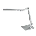 Lampă LED de Birou Touch 10W, 3CCT, Dimabilă, Braț Articulat, 600 lm, cu Bază și Clemă, Argintiu – EBRU - imagine 3