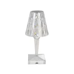 Veioză LED Touch Fără Fir, Efect Cristal, Reîncărcabilă, 1W, 3CCT, Dimabilă – INTER - imagine 3