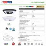 Fișă tehnică aplică LED exterior cu senzor de mișcare MAGMA-15 15W 1450 lm IP54