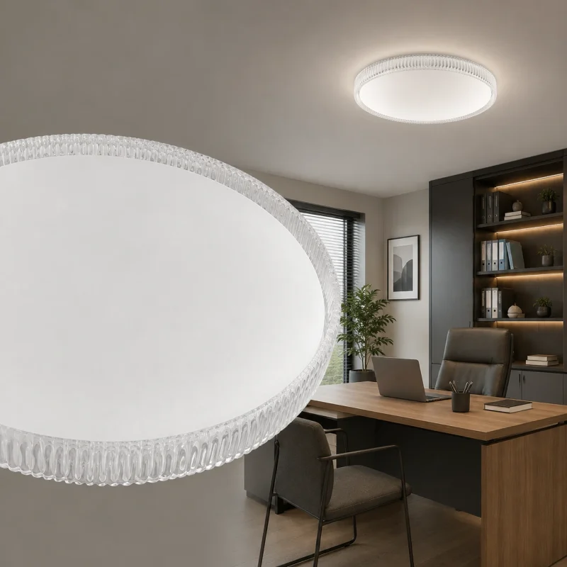Plafonieră LED cu margine transparentă RAPSODY 48W 3CCT, albă, 41 cm