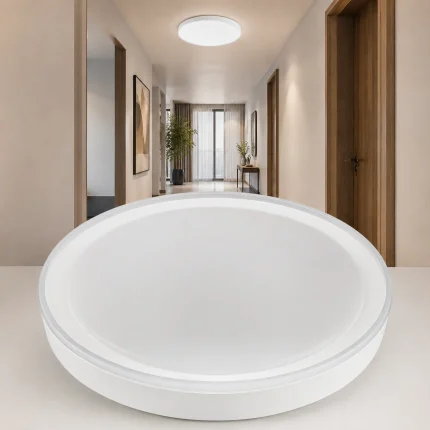 Plafonieră LED rotundă albă 48W TERRA 3CCT 41 cm