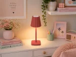 Lampă LED de Masă Touch Fără Fir, Reîncărcabilă, 3W, 3CCT, Dimabilă, Roz – MERIDA - imagine 2