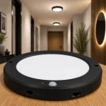 Spot LED aplicat cu senzor PIR și fotocelulă 18W 1530 lm 3CCT negru MARTHA